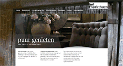 Desktop Screenshot of hetmarkthuys.nl